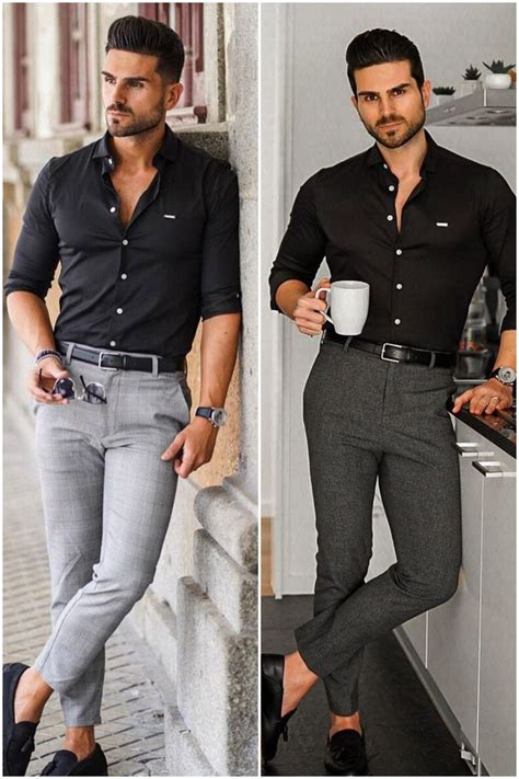 shirt combination for black pant.